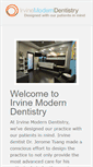 Mobile Screenshot of irvinemoderndentistry.com